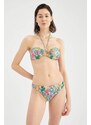 DEFACTO Fall In Love Regular Fit Tropical Patterned Bikini Bottoms