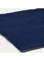 Modrá pruhovaná cestovní deka pro psy Kave Home Tabby 80 x 100 cm