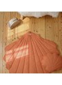 Moi Mili Cihlově oranžová dětská hrací deka Shell 115 x 110 cm