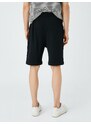Koton Basic Bermuda Shorts with Lace-Up Waist, Pocket Detailed Slim Fit.