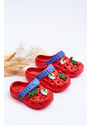 Kesi Dětské pěnové lehké sandály Crocs Červené Sweets