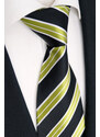 Beytnur hedvábná kravata zelená - černá 151-2