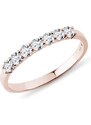 Diamantový prsten v růžovém zlatě KLENOTA K0558014