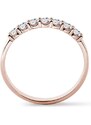 Diamantový prsten v růžovém zlatě KLENOTA K0558014