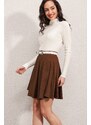 Bigdart 1885 Flare Mini Skirt - Brown