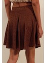 Bigdart 1885 Flare Mini Skirt - Brown