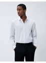 Koton Sports Shirt Geometric Detailed Classic Collar Slim Fit Non Iron