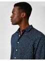 Koton Slim Fit Micro Patterned Shirt Non Iron