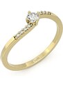 Couple Luxur Zlatý dámský prsten Valentina 6610304 Velikost prstenu: 54