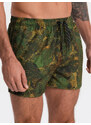 Ombre Clothing Pánské koupací šortky - zelená W318