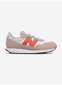 Dětské sneakers boty New Balance růžová barva