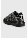 Kožené sneakers boty Karl Lagerfeld KAPRI černá barva, KL62569
