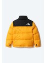 Dětská péřová bunda The North Face Youth 1996 Retro Nuptse žlutá barva