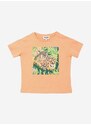 Dětské bavlněné tričko Kenzo Kids Short Sleeves Tee-Shirt oranžová barva