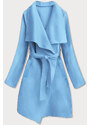 MADE IN ITALY Blankytný minimalistický dámský kabát (747ART)