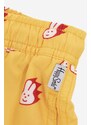 Dětské kraťasy Happy Socks Bunny žlutá barva, vzorované, nastavitelný pas, Szorty Happy Socks Bunny KBUN116-2200