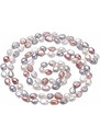 Nefertitis Exkluzivní dámský perlový náhrdelník z barevných perel 120 cm - délka cca 120 cm