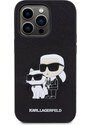 Ochranný kryt pro iPhone 13 Pro - Karl Lagerfeld, Saffiano Karl and Choupette NFT Black