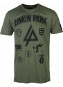 Tričko metal pánské Linkin Park - PATCHES - PLASTIC HEAD - PHD12739
