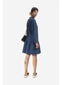 Šaty A.P.C. Robe Natalia COEYL-F05944 INDIGO WASHED tmavomodrá barva, mini