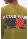 Bavlněné tričko A-COLD-WALL* Relaxed Cubist T-shirt ACWMTS097 COLD LIGHT GREY zelená barva