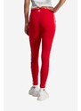 Legíny adidas Originals dámské, červená barva, s aplikací, IB7382-red