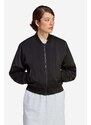 Bomber bunda adidas Originals černá barva, přechodná, HA7157-black