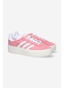 Sneakers boty adidas Originals Gazelle Bold W IG9653 růžová barva