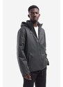 Bunda Rains Padded Nylon Jacket 15470 SLATE šedá barva, přechodná, oversize