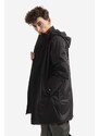 Bunda Rains Padded Nylon Coat 15480 BLACK černá barva, přechodná, oversize