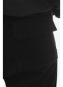Manšestrové kalhoty Rick Owens medium waist, DS02B4323.VS.BLACK-Black