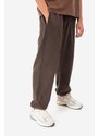 Guess U.S.A. Bavlněné tepláky Guess Gusa Washed Terry Sweatpant hnědá barva, M2BQ10KBB40 G1CG