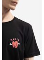 Bavlněné tričko Makia Hug černá barva, s potiskem, M21330 999, M21330-001