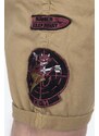 Kraťasy Alpha Industries Kerosene Patch pánské, béžová barva, 116212.14-beige