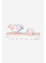 Sandály Timberland Euro Swift Sandal dámské, růžová barva, na platformě, A2KTG-PINK