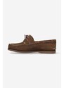 Semišové mokasíny Timberland Classic Boat 2 Eye pánské, hnědá barva, 1001R-BROWN