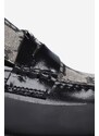 Mokasíny MISBHV The Brutalist dámské, černá barva, na plochém podpatku, 121BW205-JACQUARD.B