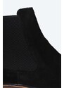 Semišové kotníkové boty Astorflex WILFLEX 1036 pánské, černá barva