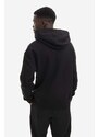 Bavlněná mikina A-COLD-WALL* Essential Hoodie pánská, černá barva, s kapucí, s potiskem, ACWMW081.-GREEN