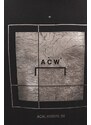 Bavlněná mikina A-COLD-WALL* Foil Grid Crewneck ACWMW075 BLACK pánská, černá barva, s potiskem