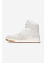 Kožené sneakers boty MISBHV Court Sneaker bílá barva, 022BW410 OFF-WHITE