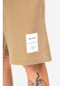 Bavlněné šortky Norse Projects Vanya Tab Series Sweatshorts N35-0580 0966 hnědá barva