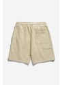 Bavlněné šortky Norse Projects Falun GMD Sweatshorts béžová barva, N35.0589.2064-2064