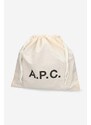 Kožená taška A.P.C. Neck Pouch Jamie PXB hnědá barva, PXBMW.F63412-GREIGE
