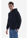 Bavlněná mikina Norse Projects Vagn Classic Hood pánská, tmavomodrá barva, s kapucí, hladká, N20.1276.7004-7004