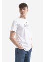 Bavlněné tričko A.P.C. Tony bílá barva, s potiskem, COEAV.H26082-WHITE