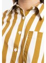 Bavlněné šaty A.P.C. Robe Plaja COEUJ-F05943 MOUTARDE žlutá barva, mini