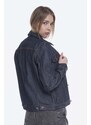 Džínová bunda A.P.C. Blouson Brandy COZZI-F02268 INDIGO dámská, tmavomodrá barva, přechodná