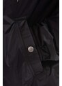 Bunda Rick Owens DRKSHDW Snapfront Jacket DU01C6782 NDEH1 pánská, černá barva, přechodná, oversize, DU01C6782-BLACK