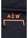 Bunda A-COLD-WALL* Asymmetric Padded Jacket pánská, černá barva, přechodná, ACWMO154-VOLTRED